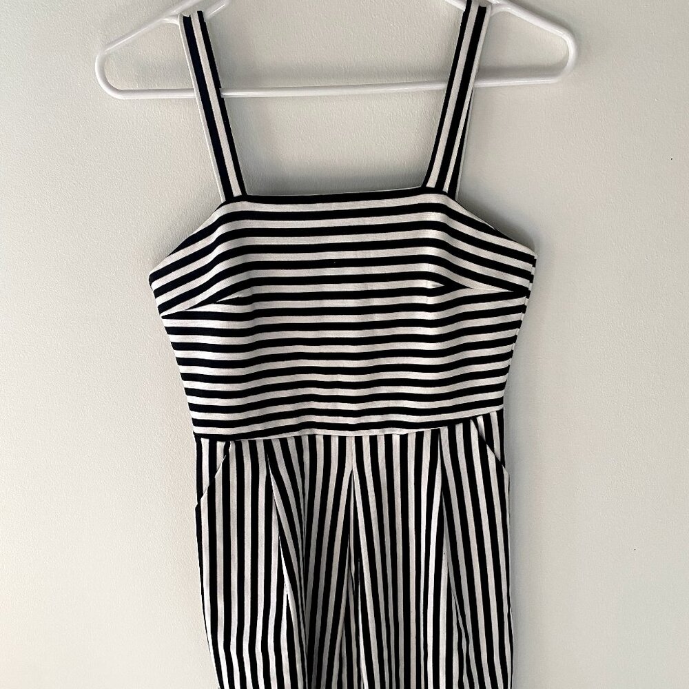 Black and White Brixon Ivy Stripped Mini Dress SIZE SMALL